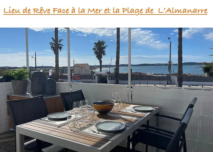 Vue Exceptionnelle Almanarre Lägenhet Hyères